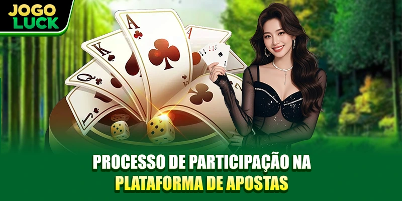 Processo de participação na plataforma de apostas