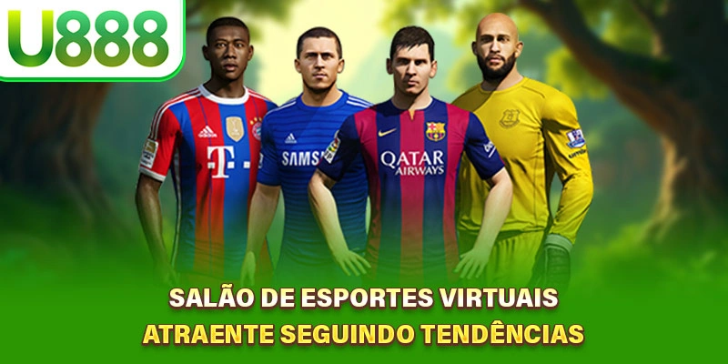 Salão de esportes virtuais atraente seguindo tendências
